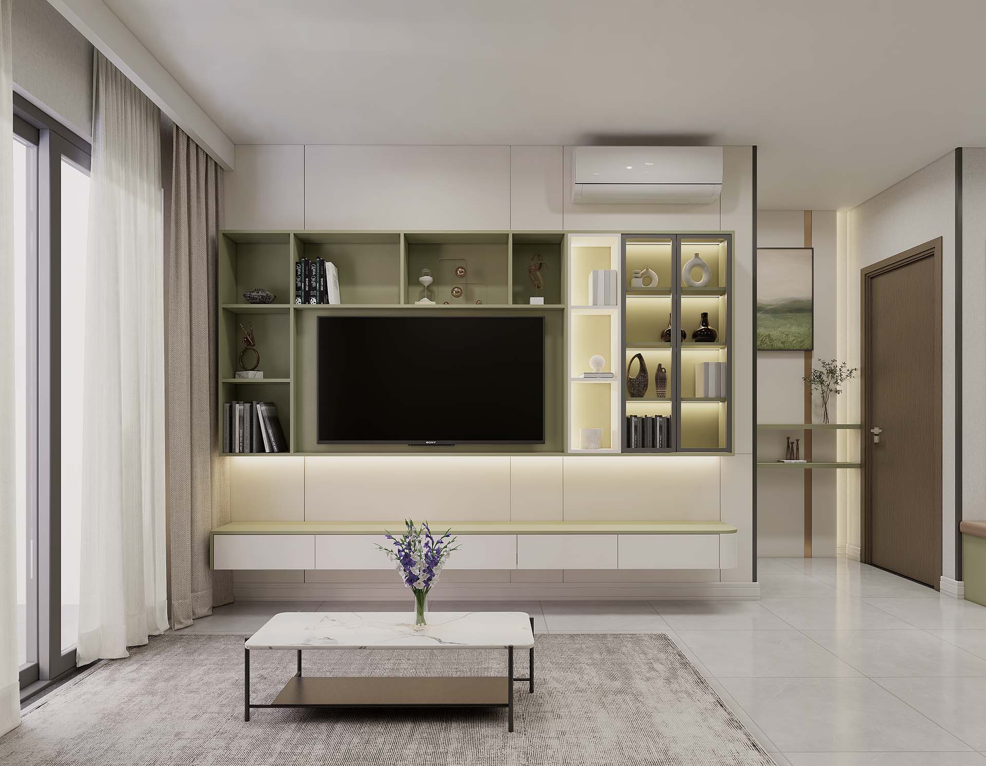 Nhà Mẫu Bcons Solary - 2 Phòng Ngủ - 63m2
