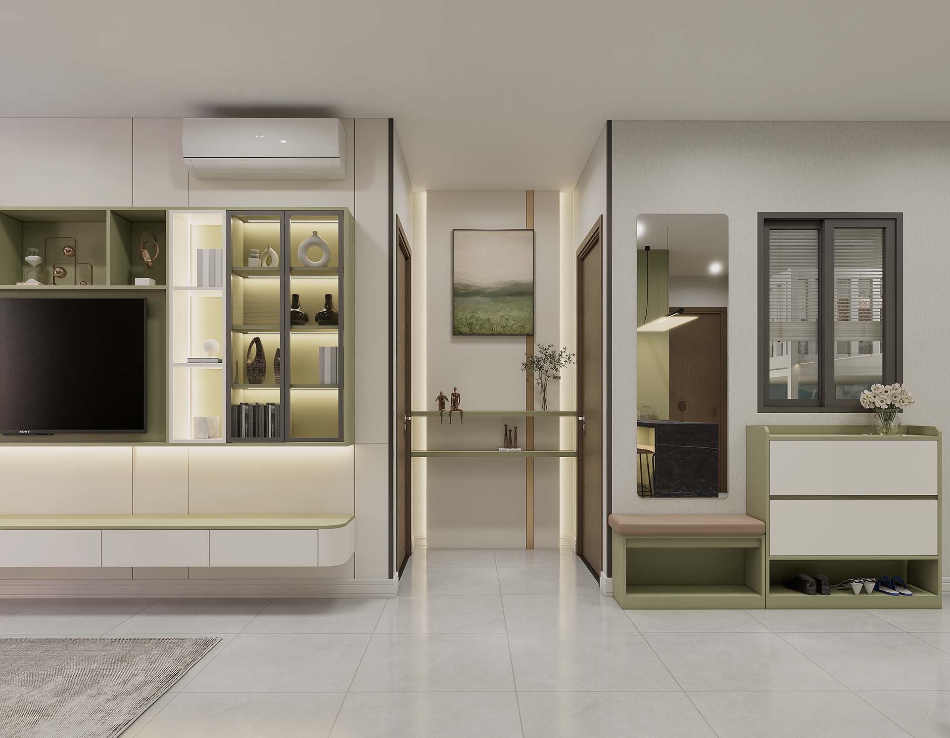 Nhà Mẫu Bcons Solary - 2 Phòng Ngủ - 63m2